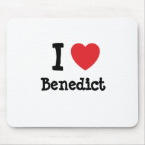 I love Benedict heart custom personalized mousepads