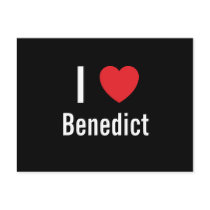 I love Benedict postcards