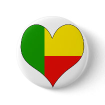 I Love Benin Pins