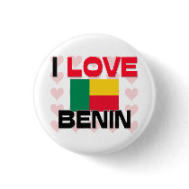I Love Benin buttons