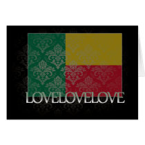 I love Benin Cool Greeting Card