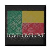I love Benin Cool Magnets
