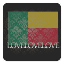 I love Benin Cool Stickers