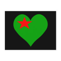 I Love Benin Heart Post Card