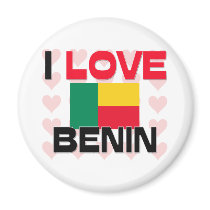 I Love Benin magnets