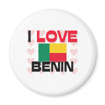 I Love Benin magnets