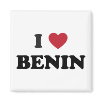I Love Benin Fridge Magnet