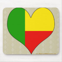 I Love Benin Mousepad