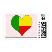 I Love Benin Postage Stamp