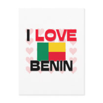 I Love Benin postcards