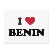 I Love Benin Postcard