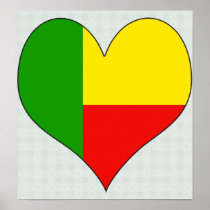 I Love Benin Poster