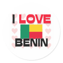 I Love Benin stickers