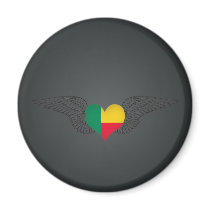I Love Benin -wings Refrigerator Magnet