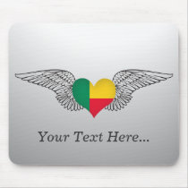 I Love Benin -wings Mouse Pad