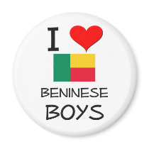 I Love Beninese Boys Magnets