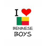 I Love Beninese Boys t-shirts