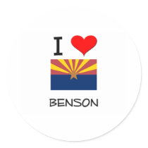 I Love BENSON Arizona stickers