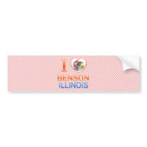 I Love Benson, IL Bumper Stickers