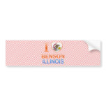 I Love Benson, IL Bumper Stickers