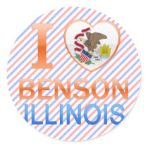 I Love Benson, IL Stickers