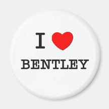 I Love Bentley Magnets