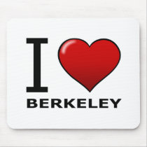 I LOVE BERKELEY,CA - CALIFORNIA MOUSE PADS