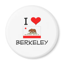 I Love BERKELEY California Fridge Magnets