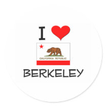 I Love BERKELEY California Sticker