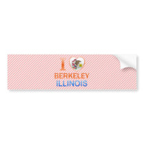 I Love Berkeley, IL Bumper Sticker