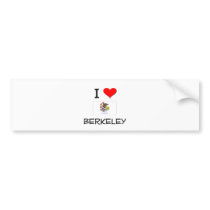 I Love BERKELEY Illinois Bumper Sticker