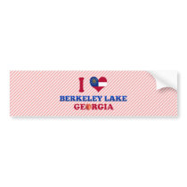 I Love Berkeley Lake, Georgia Bumper Sticker