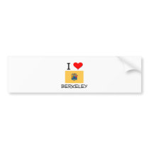 I Love Berkeley New Jersey Bumper Sticker