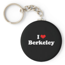I Love Berkeley Tshirt White Tshirt Keychain