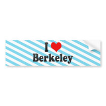I Love Berkeley, United States Bumper Stickers