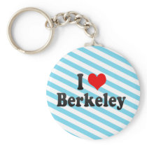 I Love Berkeley, United States Key Chain