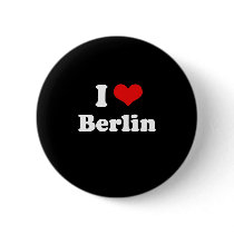 I LOVE BERLIN PINBACK BUTTONS