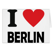 i love berlin greeting card