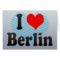 I Love Berlin, Germany. Ich Liebe Berlin, Germany Card