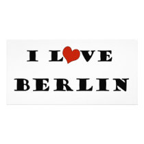 I Love Berlin Personalized Photo Card