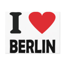 i love berlin post card
