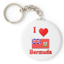 I Love Bermuda Key Chains