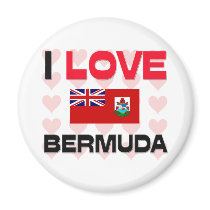 I Love Bermuda magnets