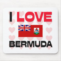 I Love Bermuda mousepads