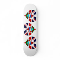 I Love Bermuda Custom Skate Board