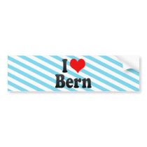 I Love Bern, Switzerland Bumper Sticker