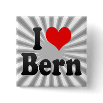 I Love Bern, Switzerland Pinback Buttons