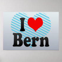 I Love Bern, Switzerland Poster
