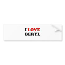 I Love Beryl Bumper Stickers