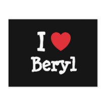 I love Beryl heart T-Shirt Post Cards